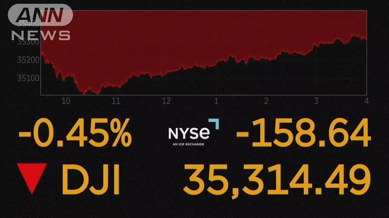 担忧银行业管理问题，纽交所道琼斯工业指数一度下跌超400美元